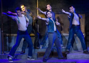 Eric Micahel Parker, Eric Ronquillo, Gasper Spinosa, Jackson Tobiska, and Brian Alexander in WEST SIDE STORY at Chance Theater Tony Frankel's Stage and Cinema review of WEST SIDE STORY at the Chance Theater