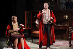 Cara Seymour (as Lily, left) and Joseph Sikora (as Skinner, right) in Brian Friel's THE FREEDOM OF THE CITY at Irish Repertory Theatre Cindy Pierre’s Stage and Cinema review of THE FREEDOM OF THE CITY at Irish Repertory Theatre in NYC