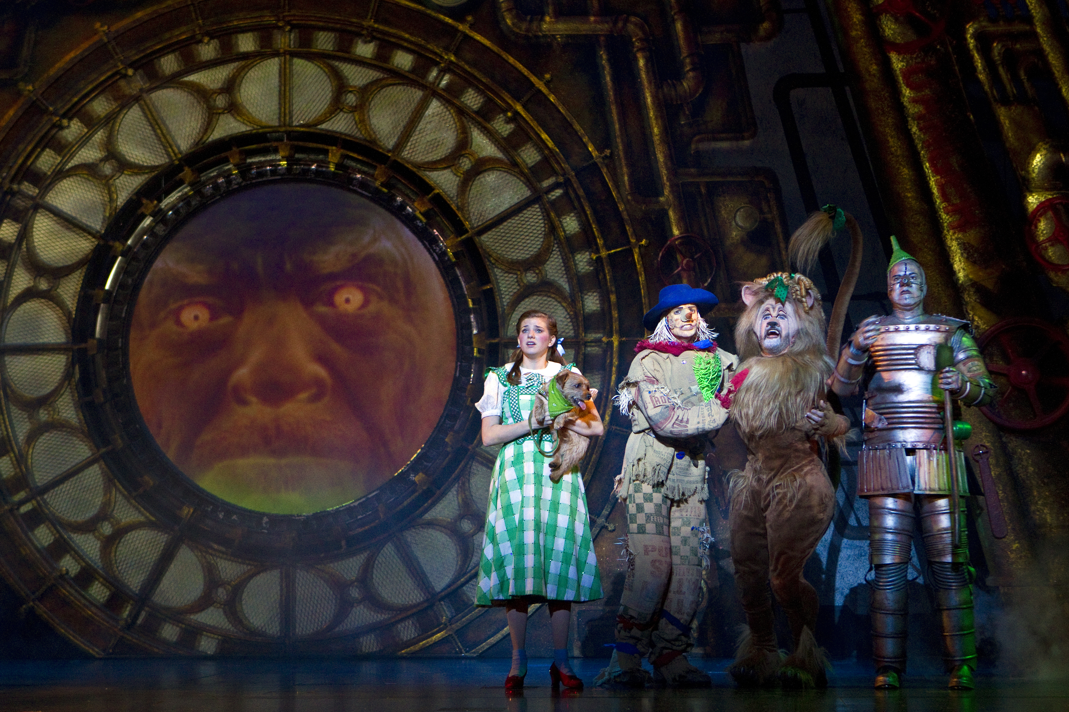  - Danielle-Wade-as-Dorothy-Jamie-McKnight-as-Scarecrow-Lee-MacDougall-as-Lion-Mike-Jackson-as-Tin-Man-in-THE-WIZARD-OF-OZ